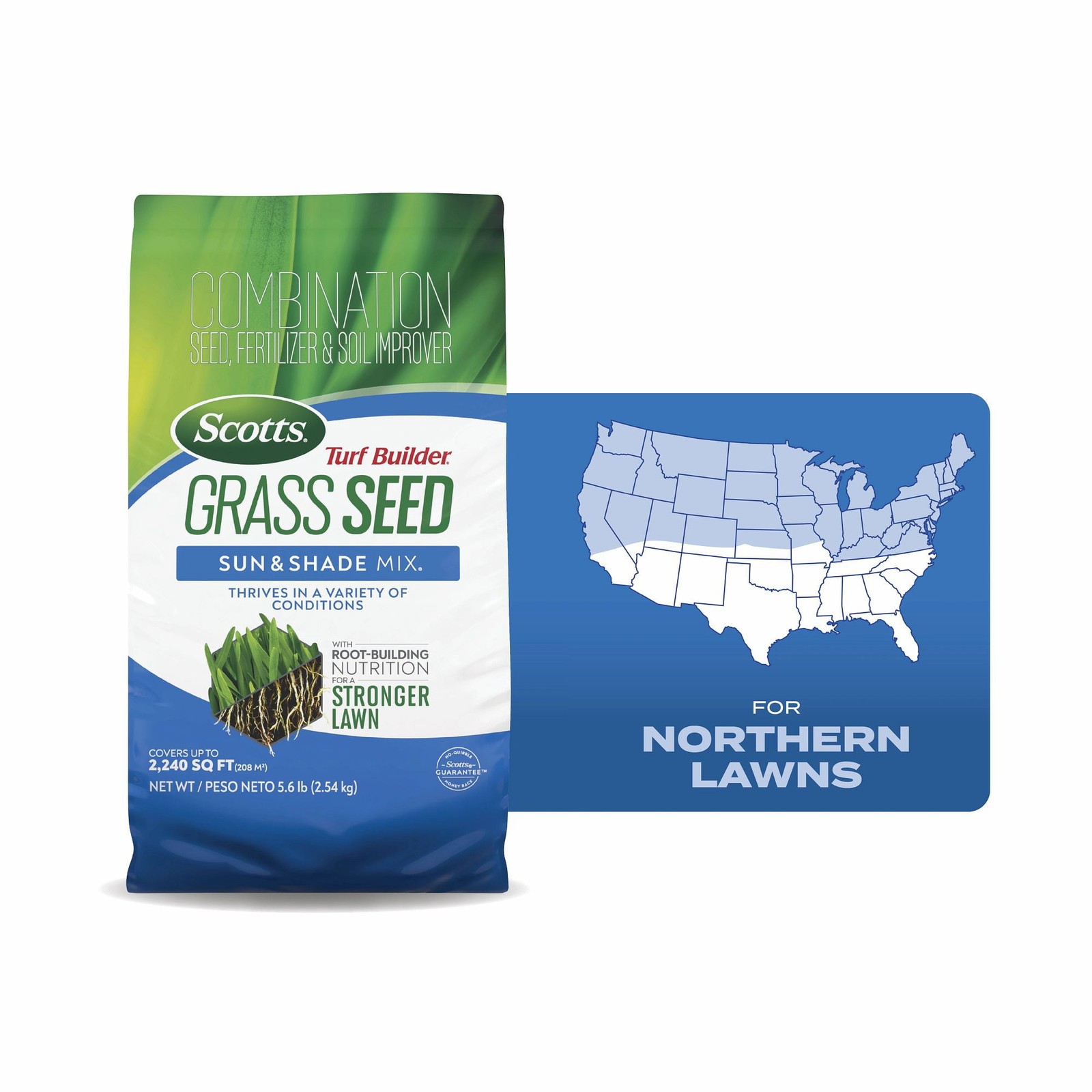 Scotts Turf Builder Grass Seed Sun & Shade 5.6 lbs