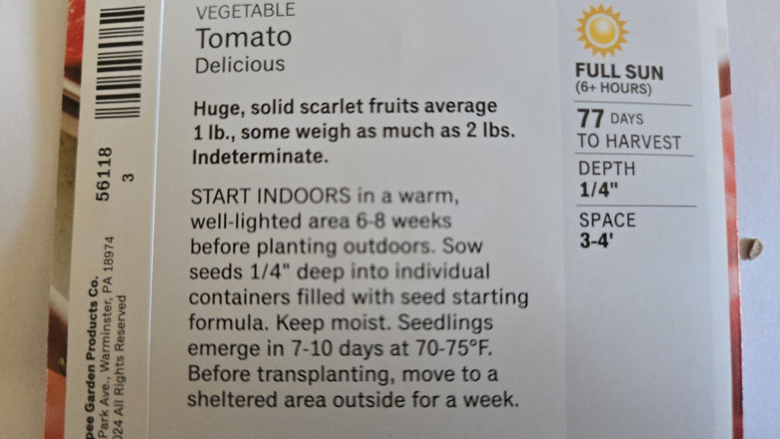 50 Seeds Delicious Tomato Heirloom Big Tomatoes