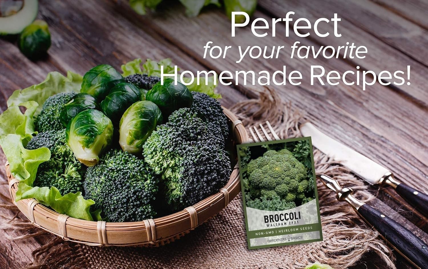 Broccoli Seeds for Planting is A Great Heirloom, Non-GMO Vegetable Variety- 1…
