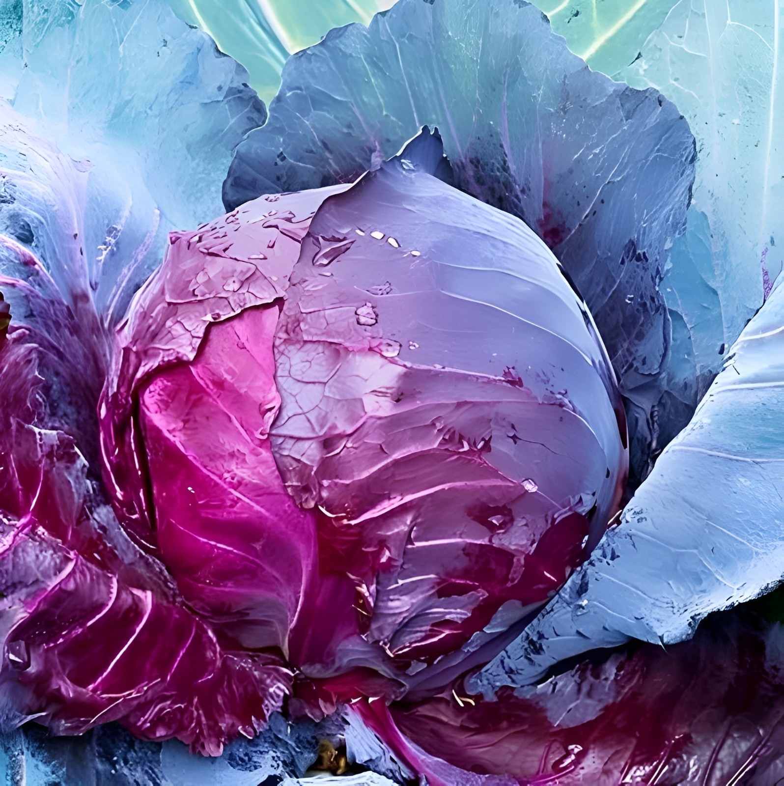 600 Heirloom Red Acre Cabbage Seeds – Classic Purple Cabbage Crisp&Tender NoNGMO