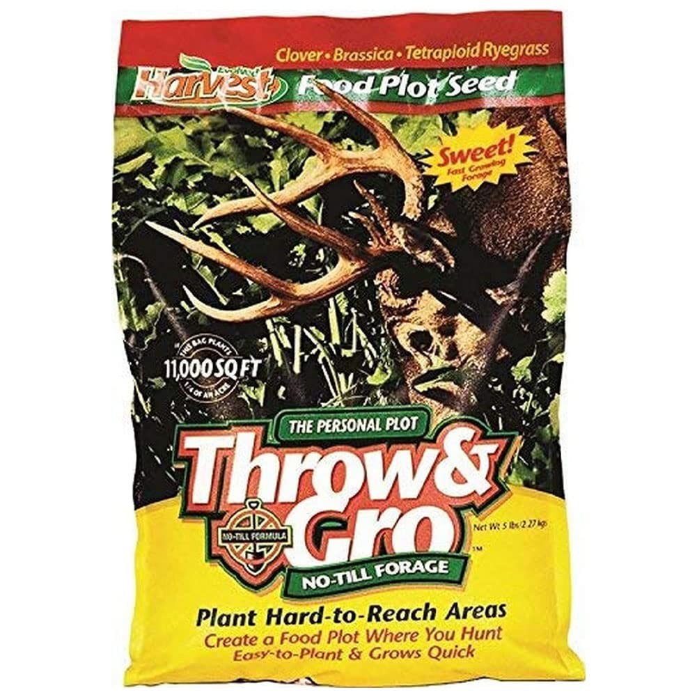 EVOLVED HARVEST Throw & Gro NoTill Forage for Deer EasytoPlant FastGrowing F…