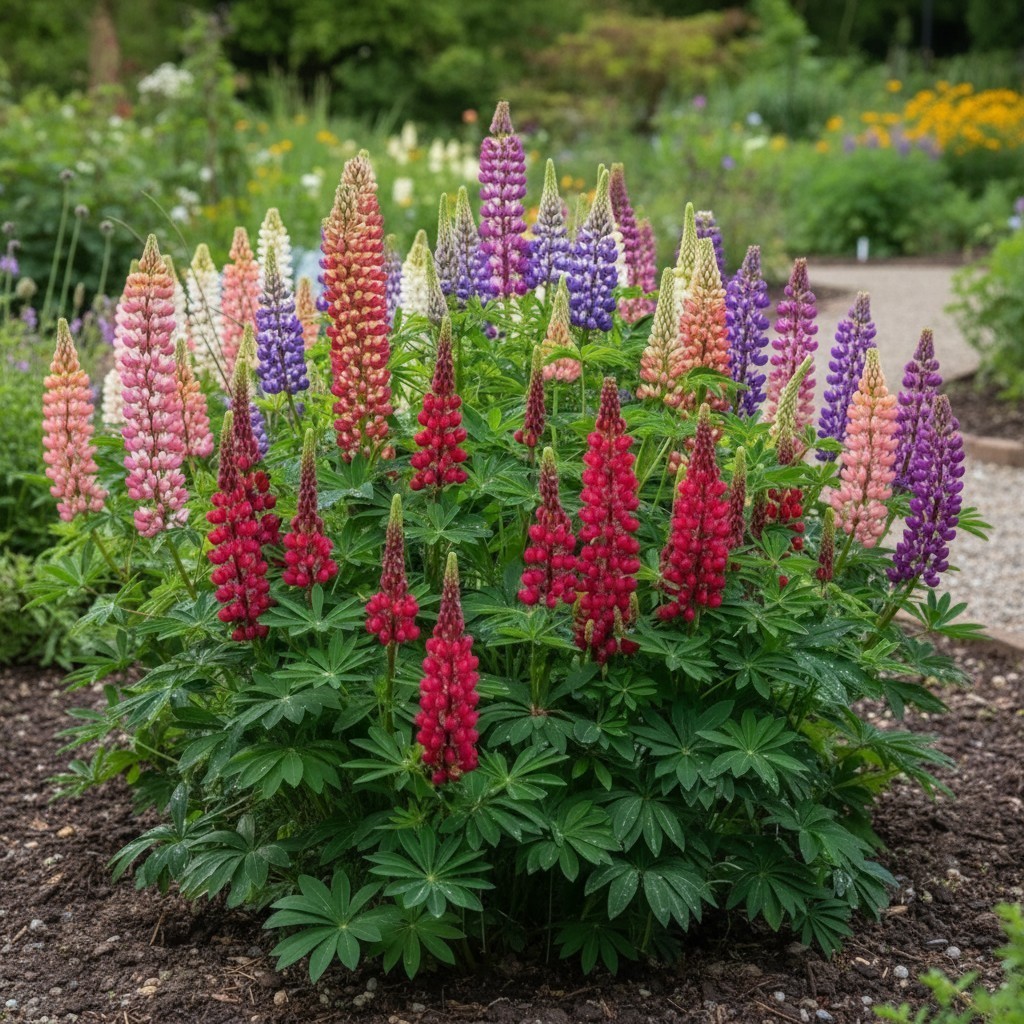 50 Lupine Seeds Mixed Colors Tall Perennial Spikes for Cottage Gardens