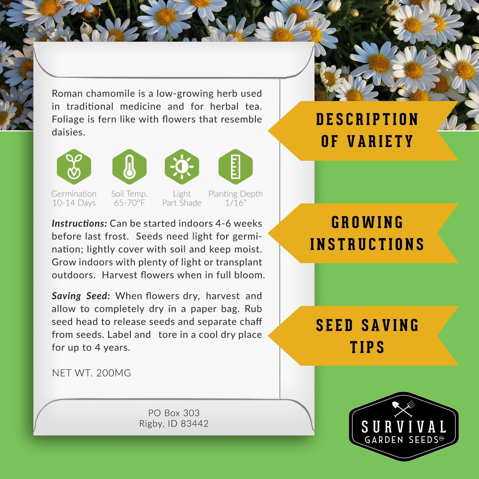 Medicinal Herb Seeds for Planting | 18 Seed Variety Pack of Heirloom, Non-GMO…
