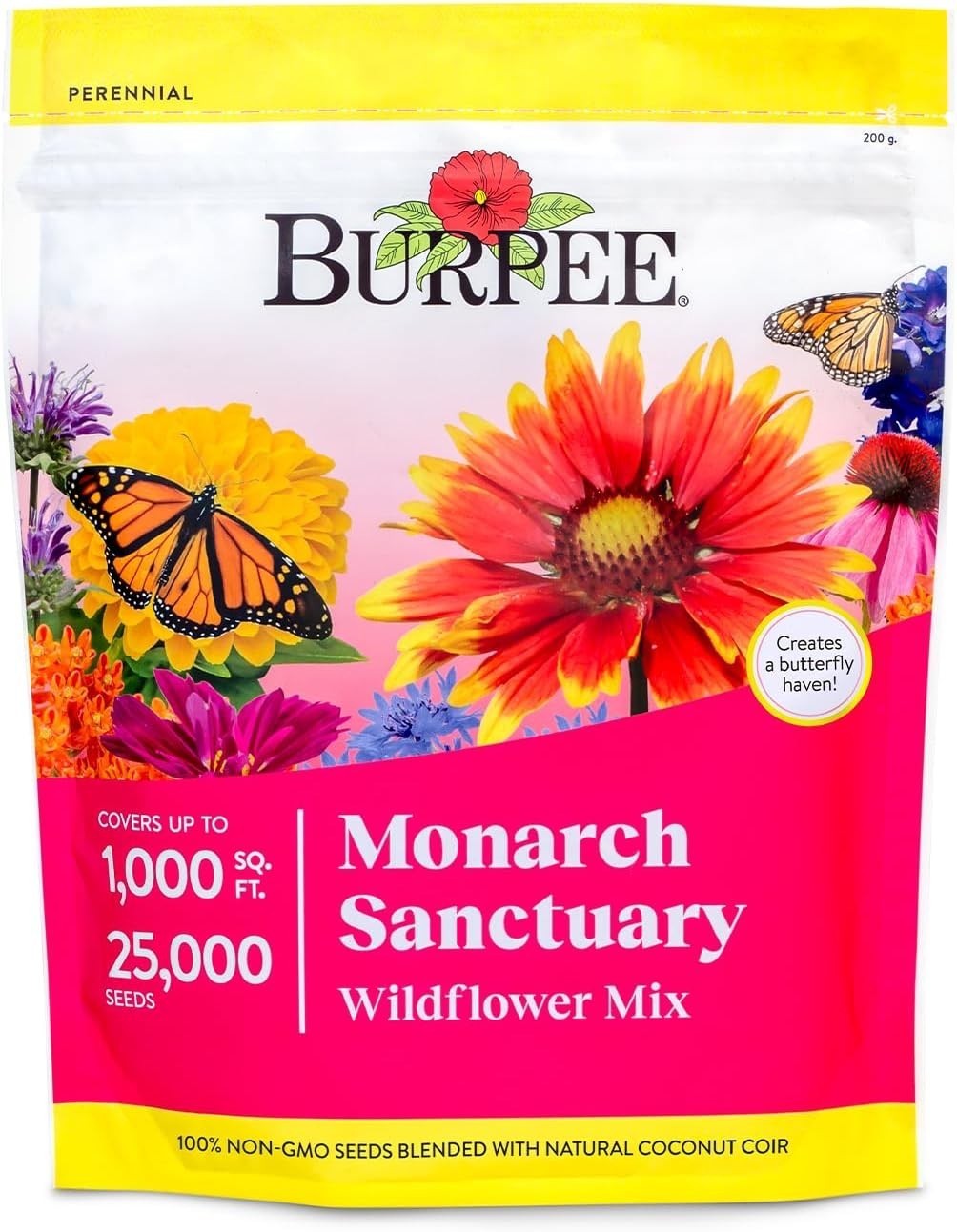 Attract Monarchs with Our 25,000 Non-GMO Wildflower Seeds – Spring Blooming Mix