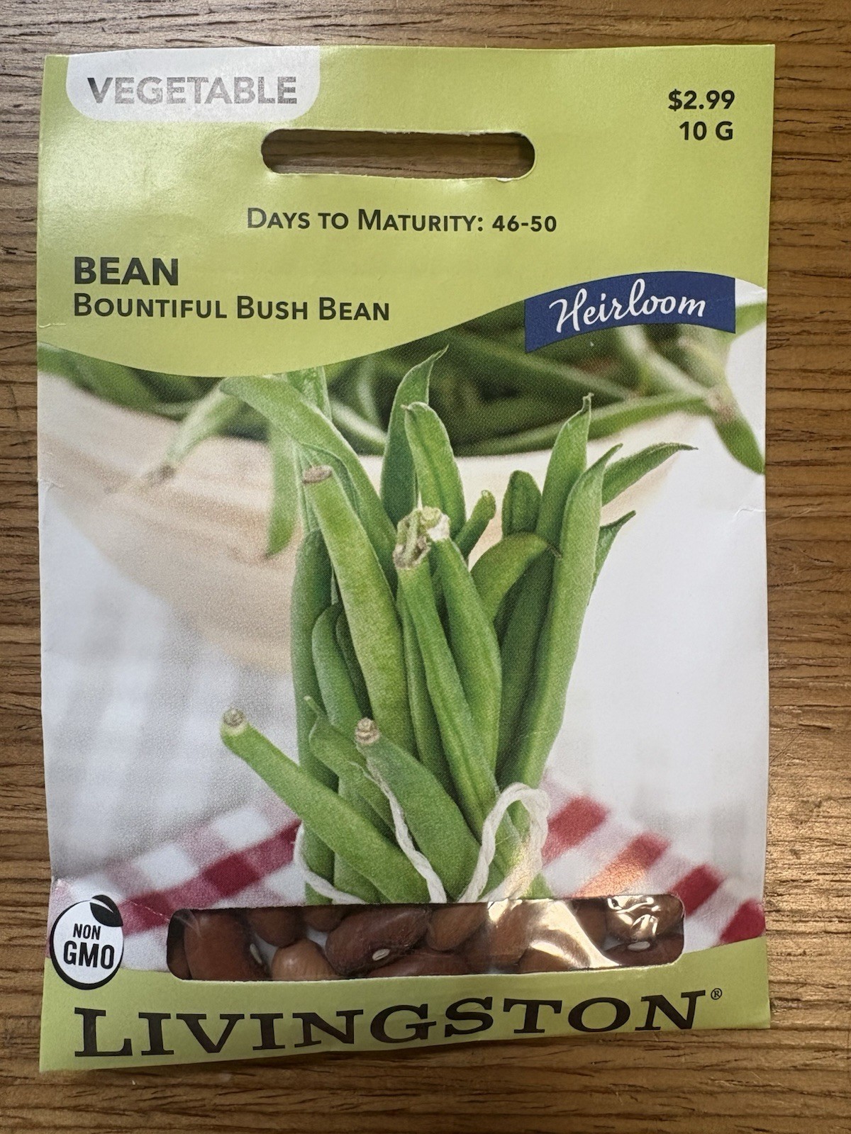 Livingston Seed Company Bountiful Bush Bean Heirloom Non-GMO Vegetable Seeds