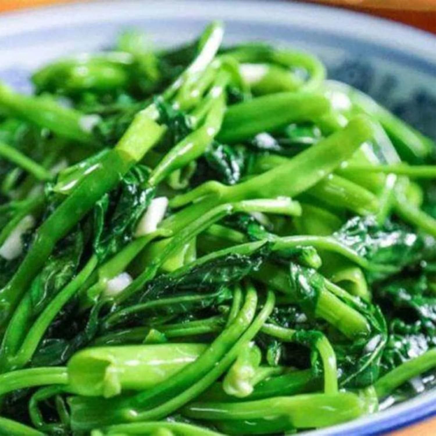 1000+ Kong Xin CAI Seeds for Yard & Garden – Non-GMO Rau Muong Green Leaf Veg…