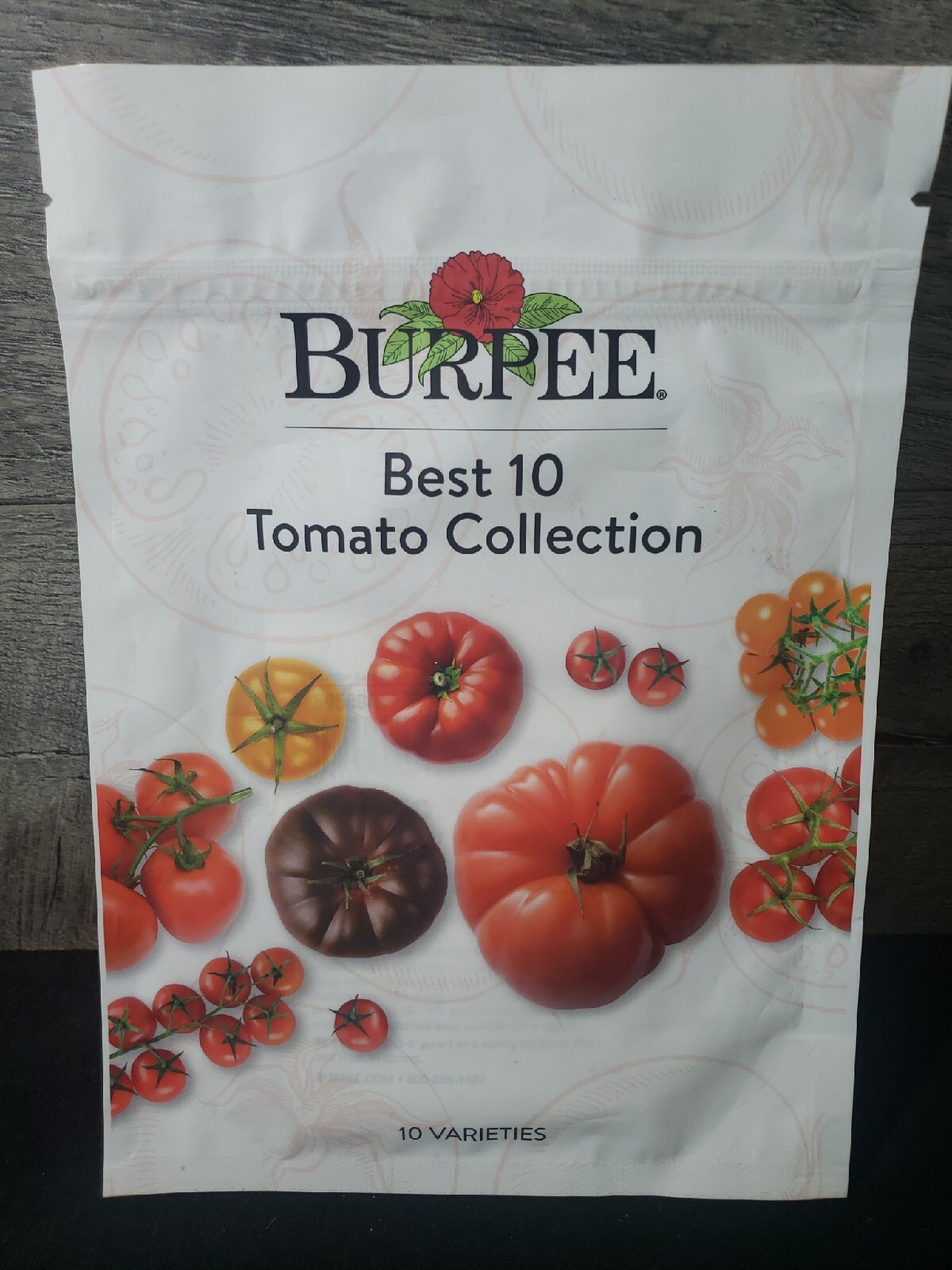 Burpee Best Collection 10 Packets of Tomato Collection Non-GMO Fresh And Sealed