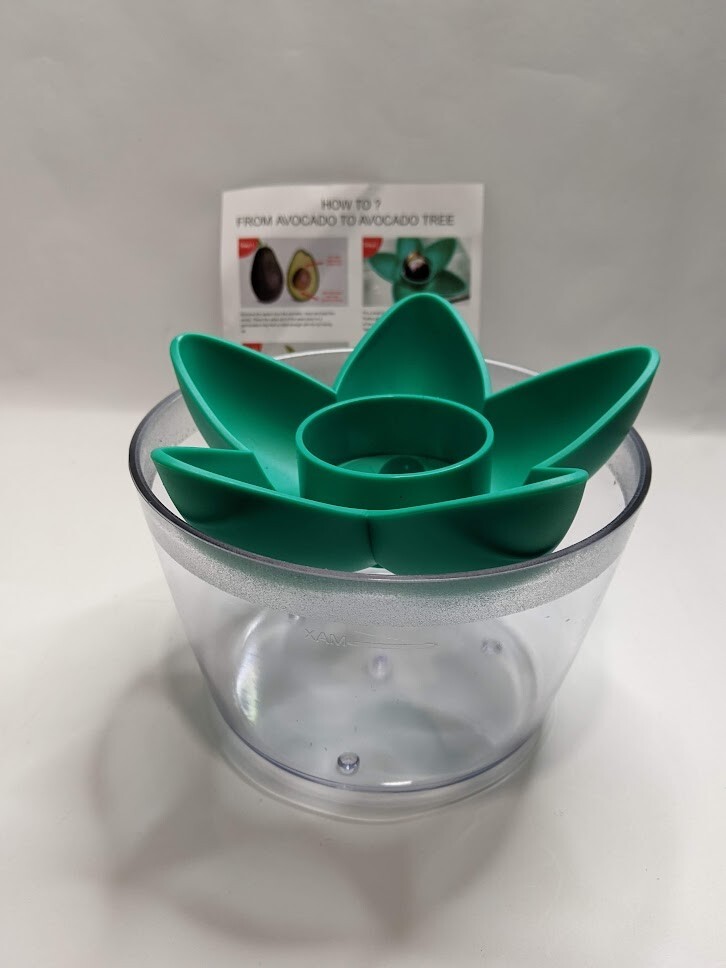 Avocado Tree Growing Kit with seed pod base and germination bowl Green OLIZE