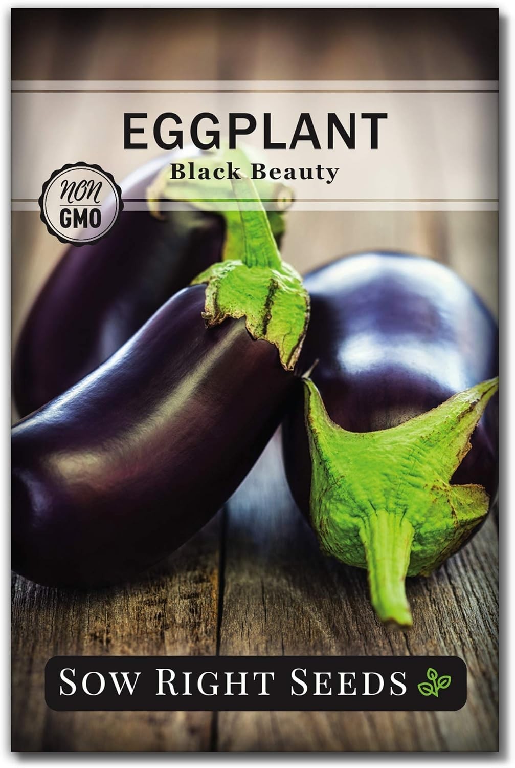 Easy-to-Grow Black Beauty Eggplant Seeds – High Germination Rate, Purple Fruits
