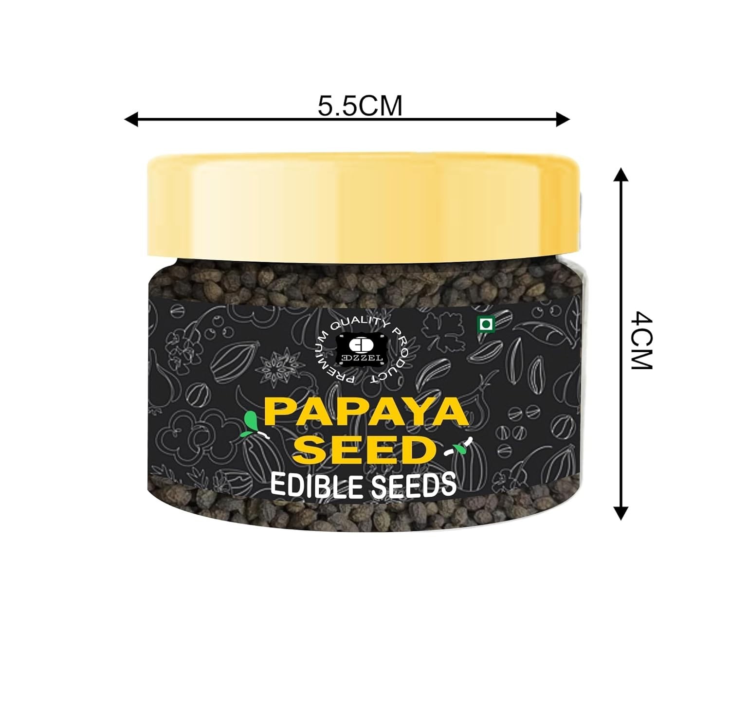Versatile 0.35 Oz Dry Roasted Papaya Seeds – Ideal for Tropical Dishes & Snacks