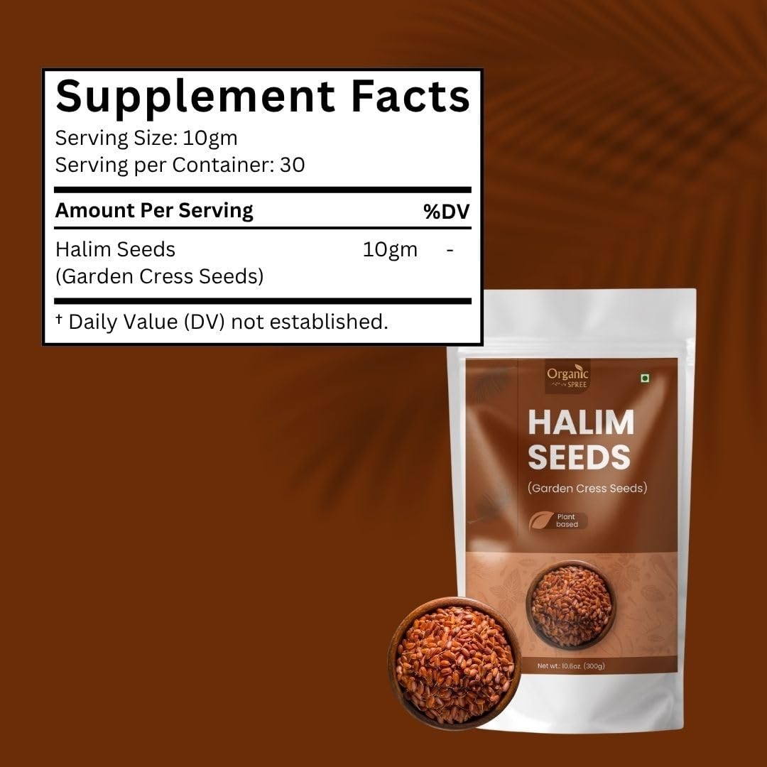 Halim Seeds 300gm 10.6oz – Pure Lepidium Sativum