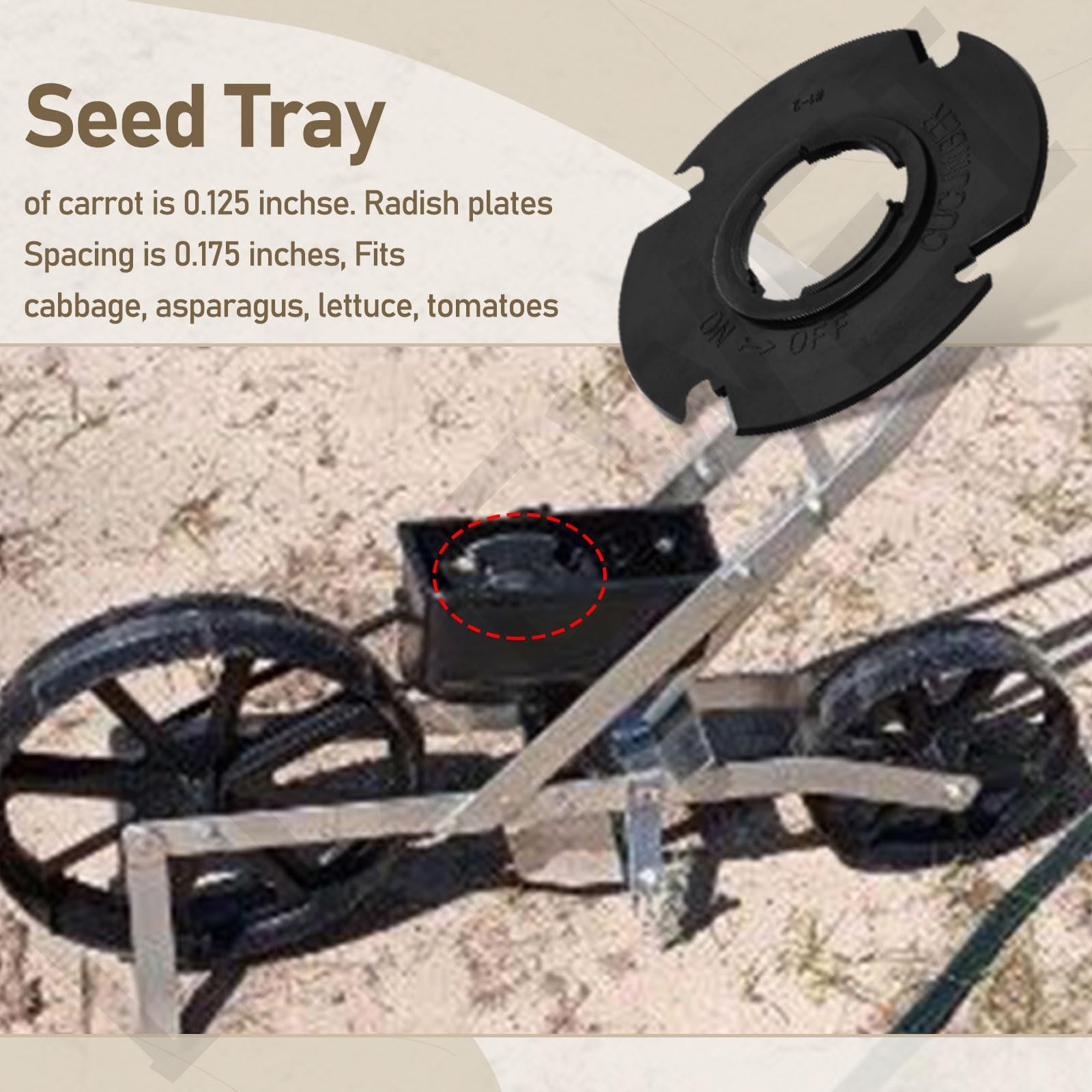 60009 60010 Optional Seed Plate 12 Set for EarthWay 10001 1001B Garden Seeder…