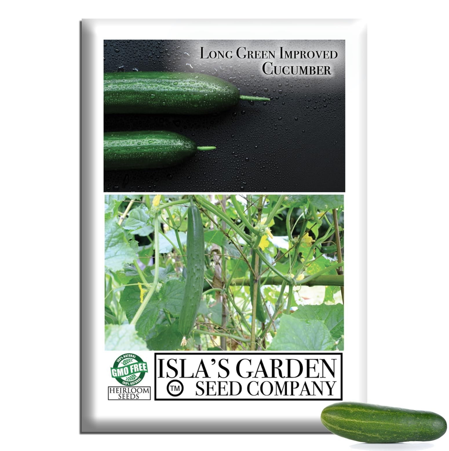 Long Green Improved Cucumber Seeds (Cucumis sativus) – 100+ Heirloom Non GMO …