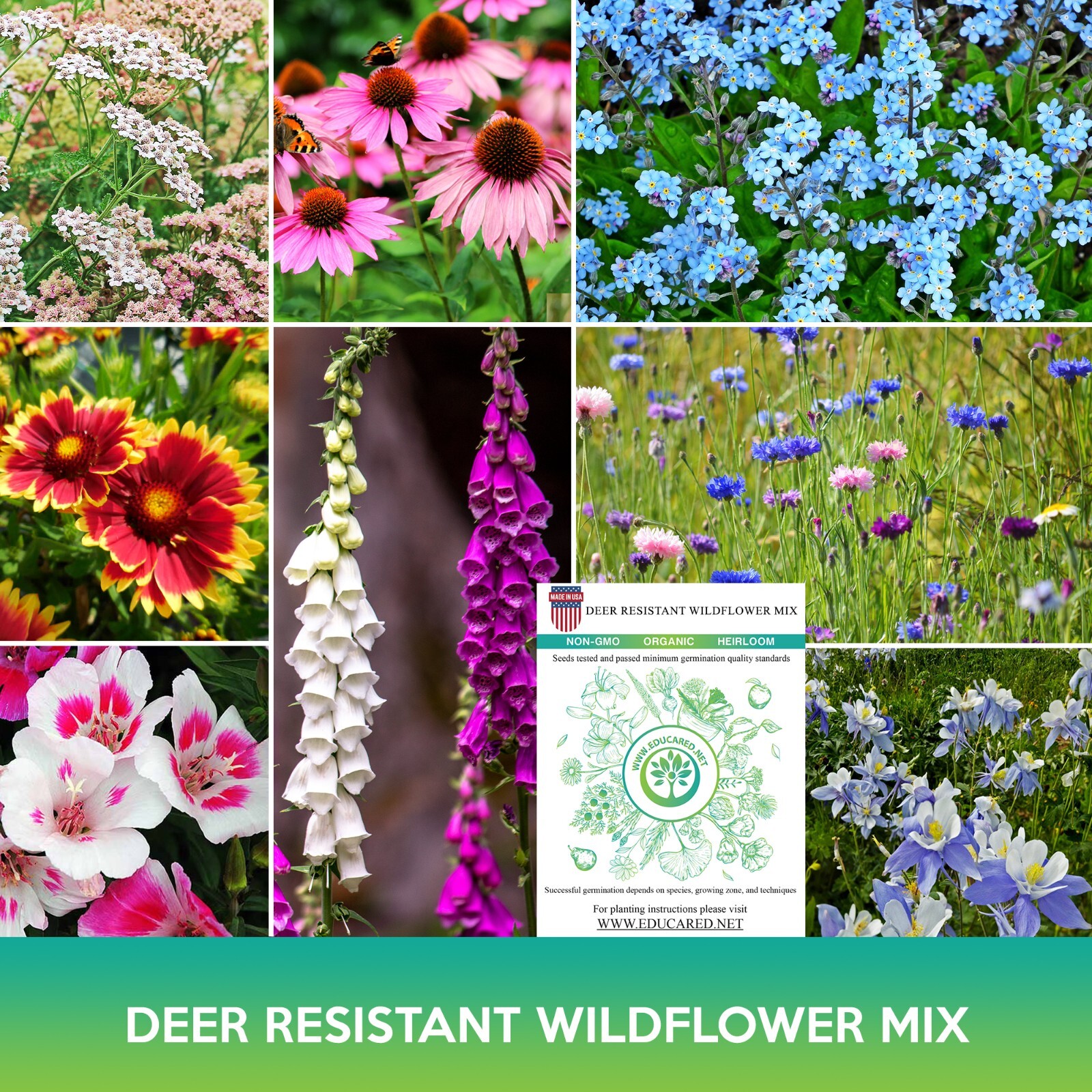 Deer Resistant Wildflower Mix Seeds