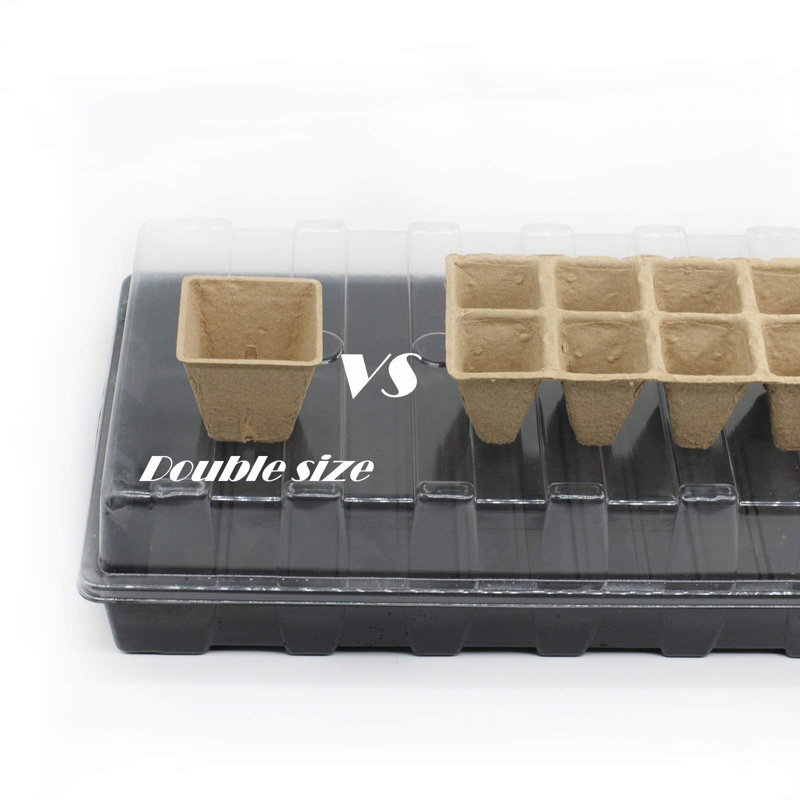 Taietc Seed Starter 9 inches (W) x 14.5 (L) x 4.5 (H), Black