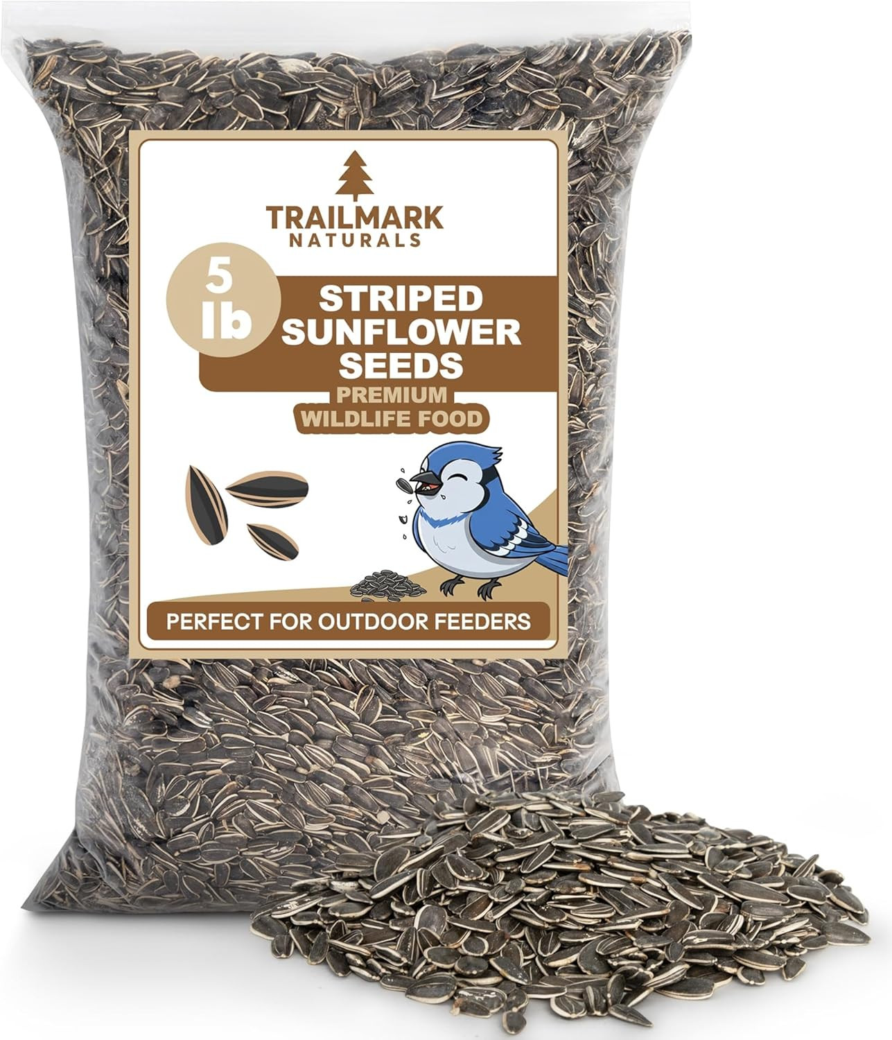 Striped Sunflower Seeds, Shelled Seeds for Birds – Premium Wildlife & Bird Food