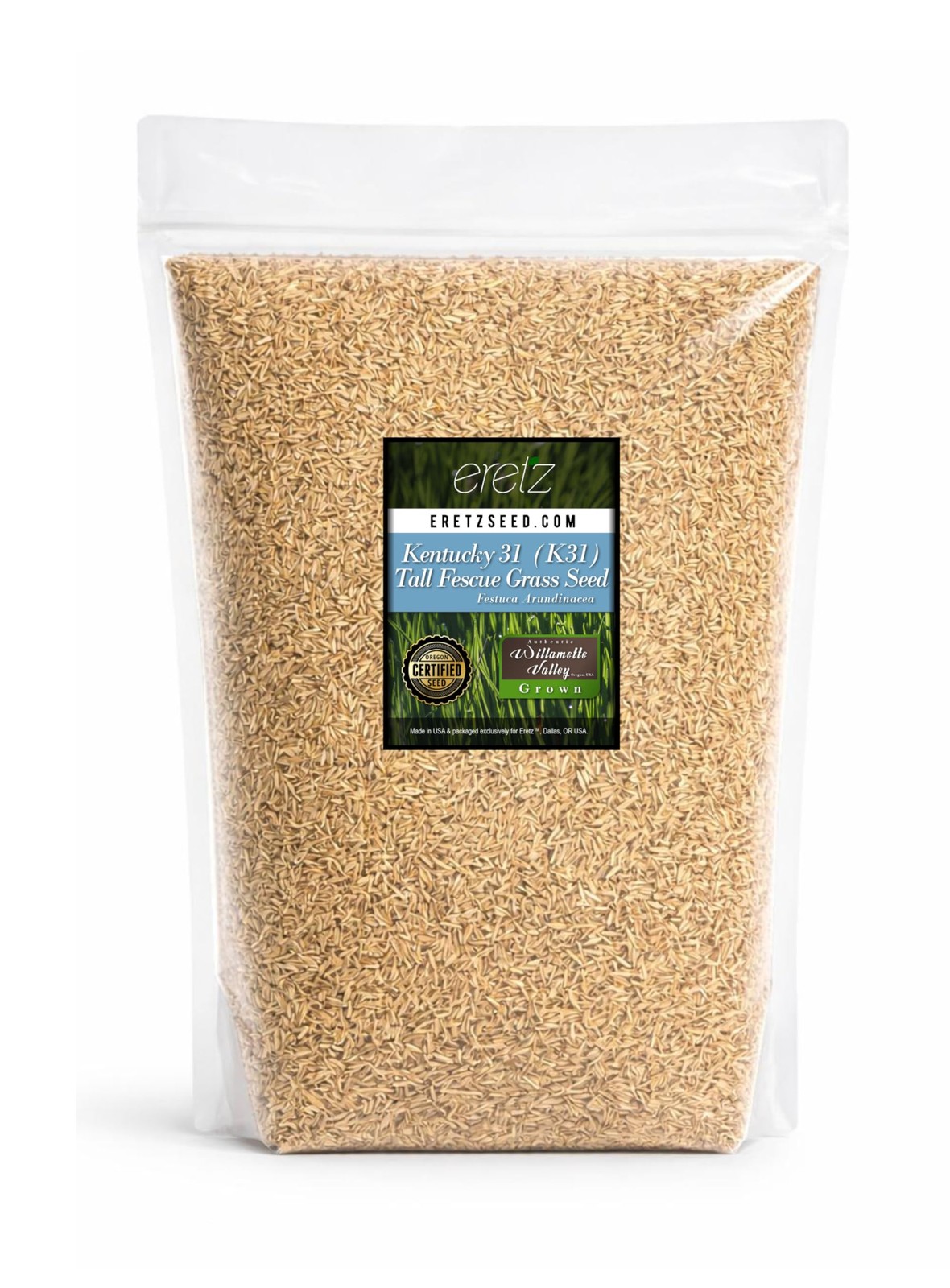 Kentucky 31 K31 Tall Fescue Grass Seed by Eretz Choose Size State Certified,…