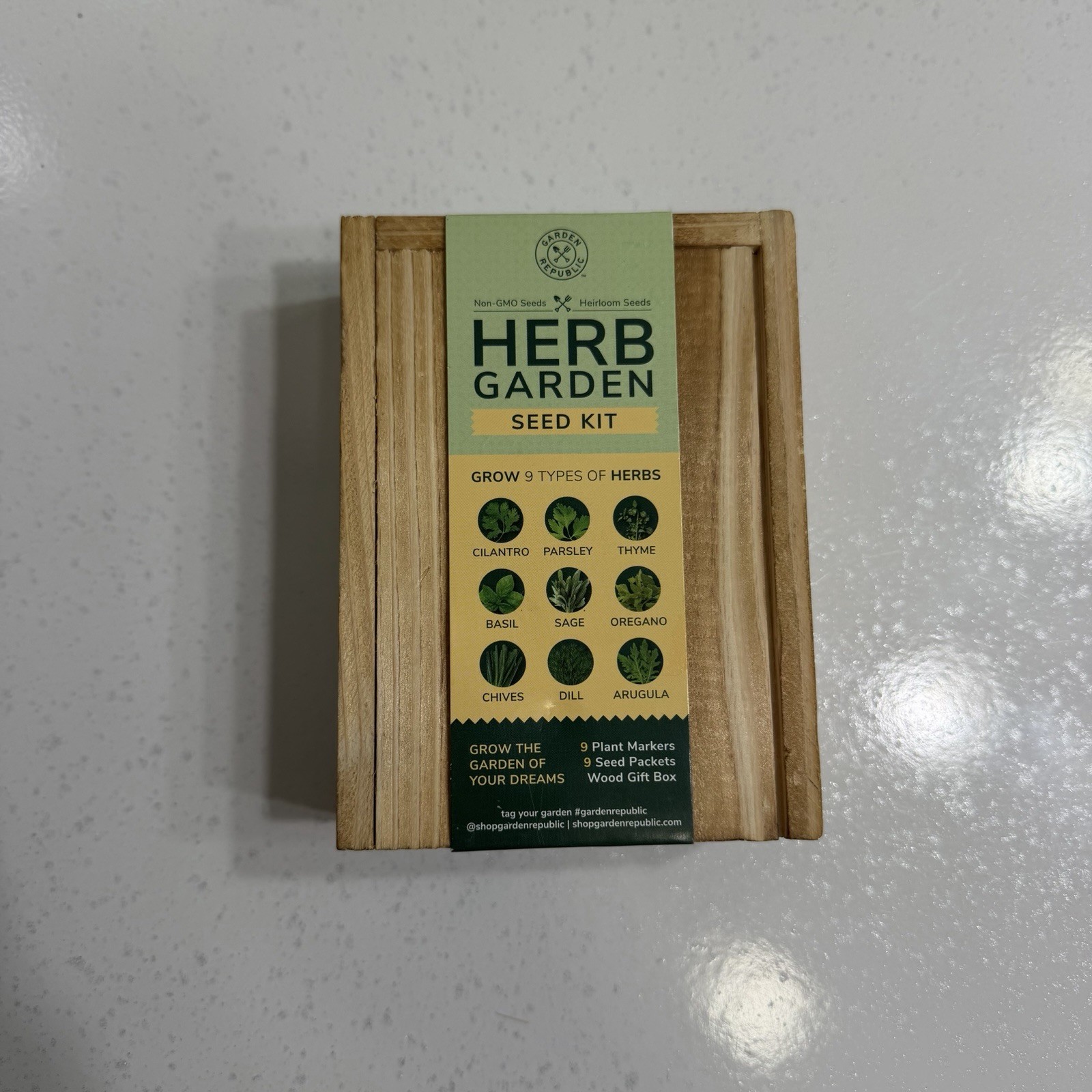 Garden Republic Herb Garden Herb Seeds Kit, Non-GMO Heirloom Seeds