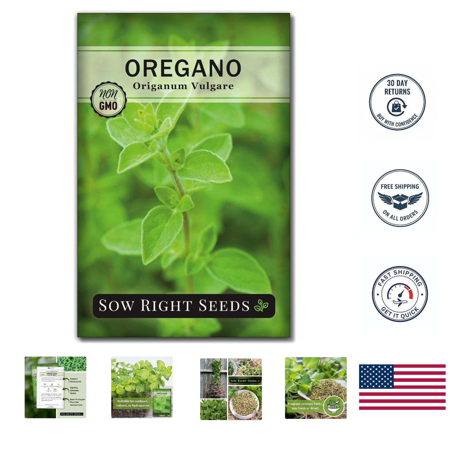 Flavorful Heirloom Oregano Seeds – Perfect for Your Indoor/Outdoor Herb Garden
