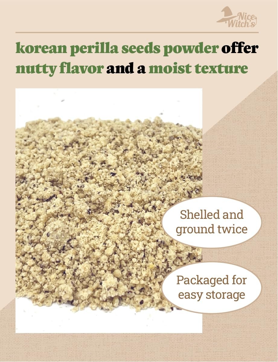 100% Pure Korean Peeled Perilla Seeds Powder Flour 300g – Gluten-Free Superfood