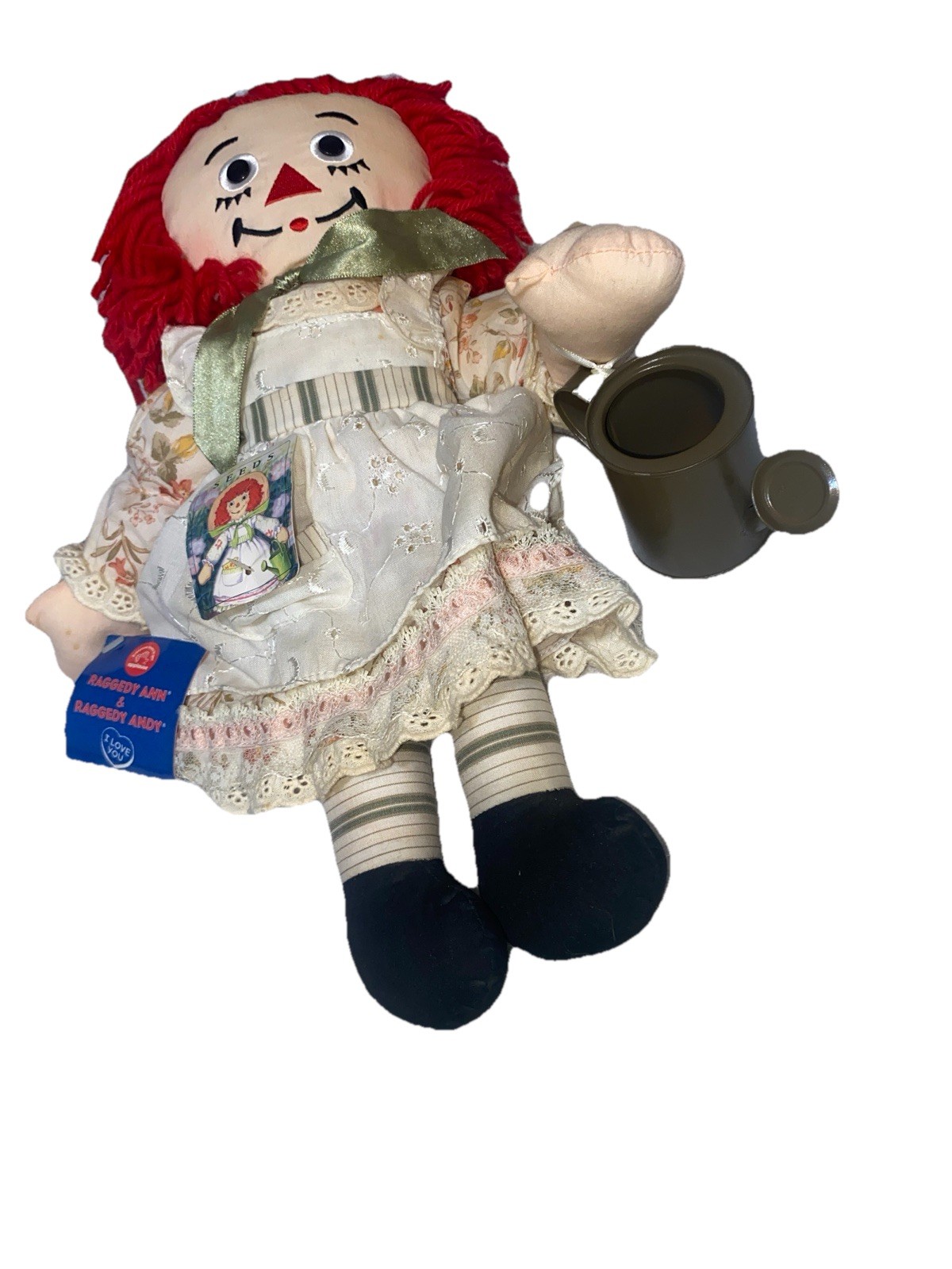Vtg Hasbro Rageddy Ann “Seeds” +Watering Can Brand New Also Has A Straw Hat