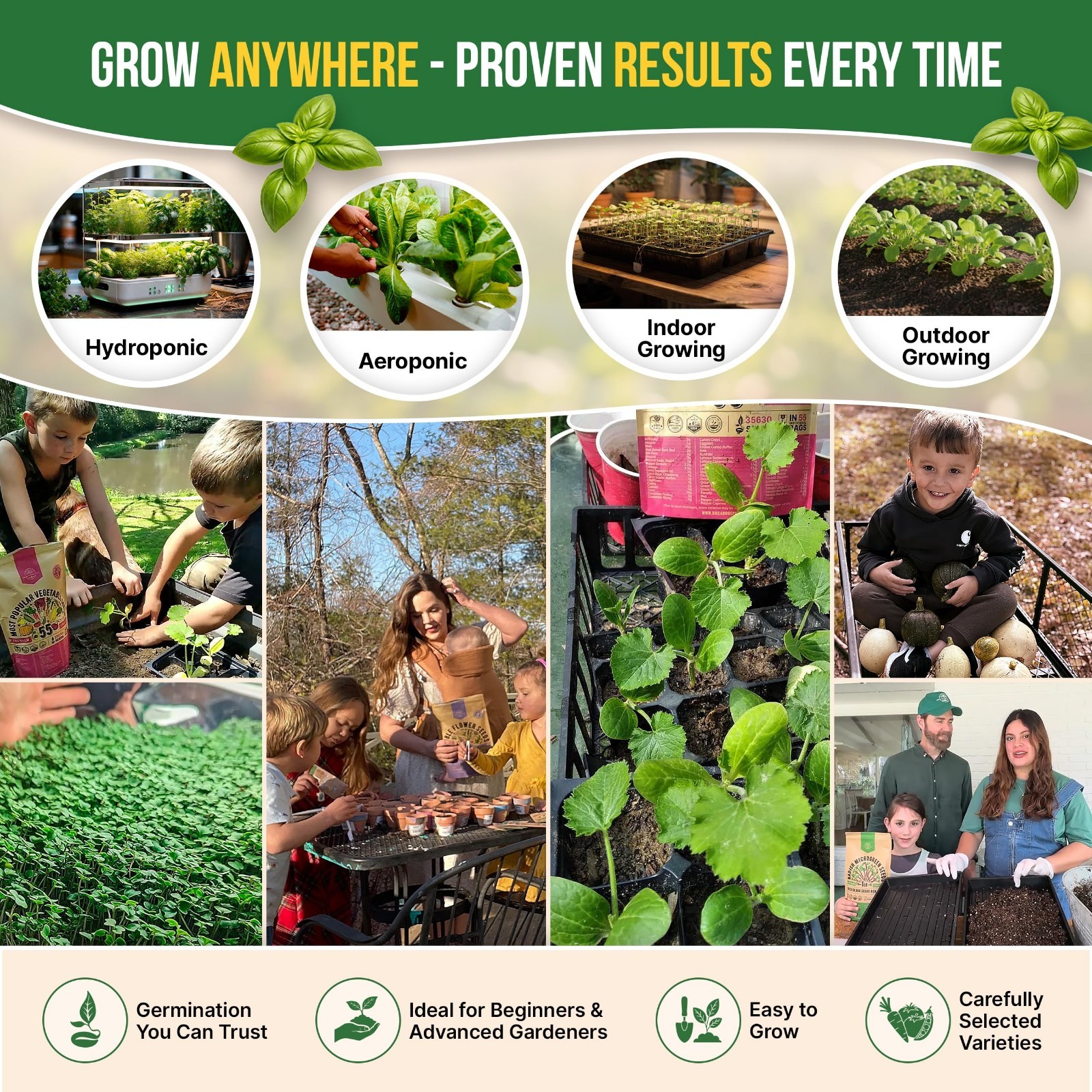 25 Herb Seeds Variety Pack – 11,700 Non-GMO Heirloom Seeds for Indoor/Outdoor Ga