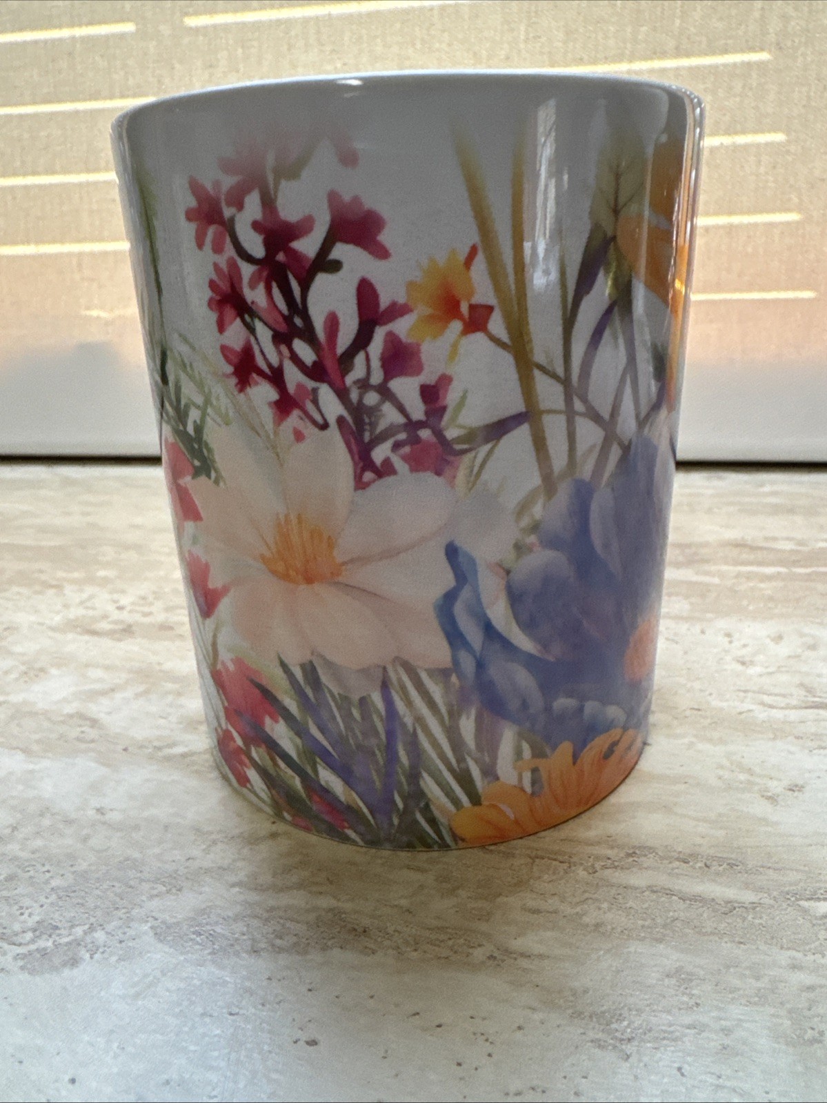 Wildflower Ceramic 8 Ounce Coffee Mug Colorful