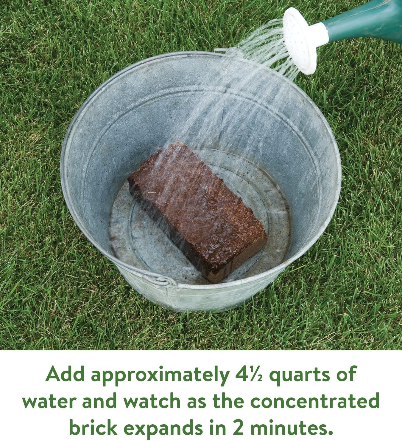 Organic Coconut Coir Seed Starting Mix – 16 Quart Expansion Brick