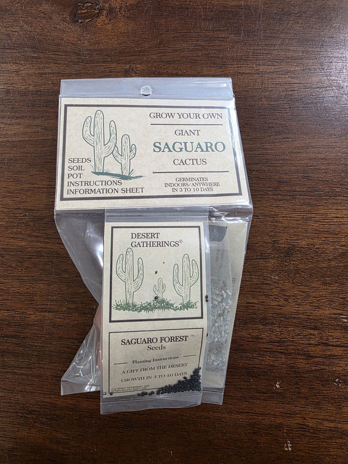 Grow Your Own Giant Saguaro Cactus – Germinates Indoors/Anywhere in 3 to 10 Days