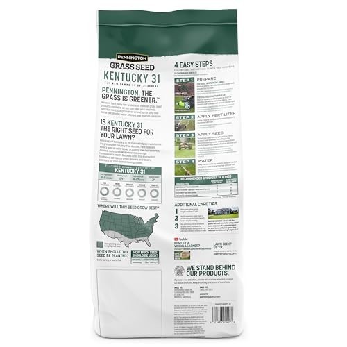 Tall Fescue Grass Seed 7 lb – Kentucky 31 Penkoted for Lush Lawn Growth
