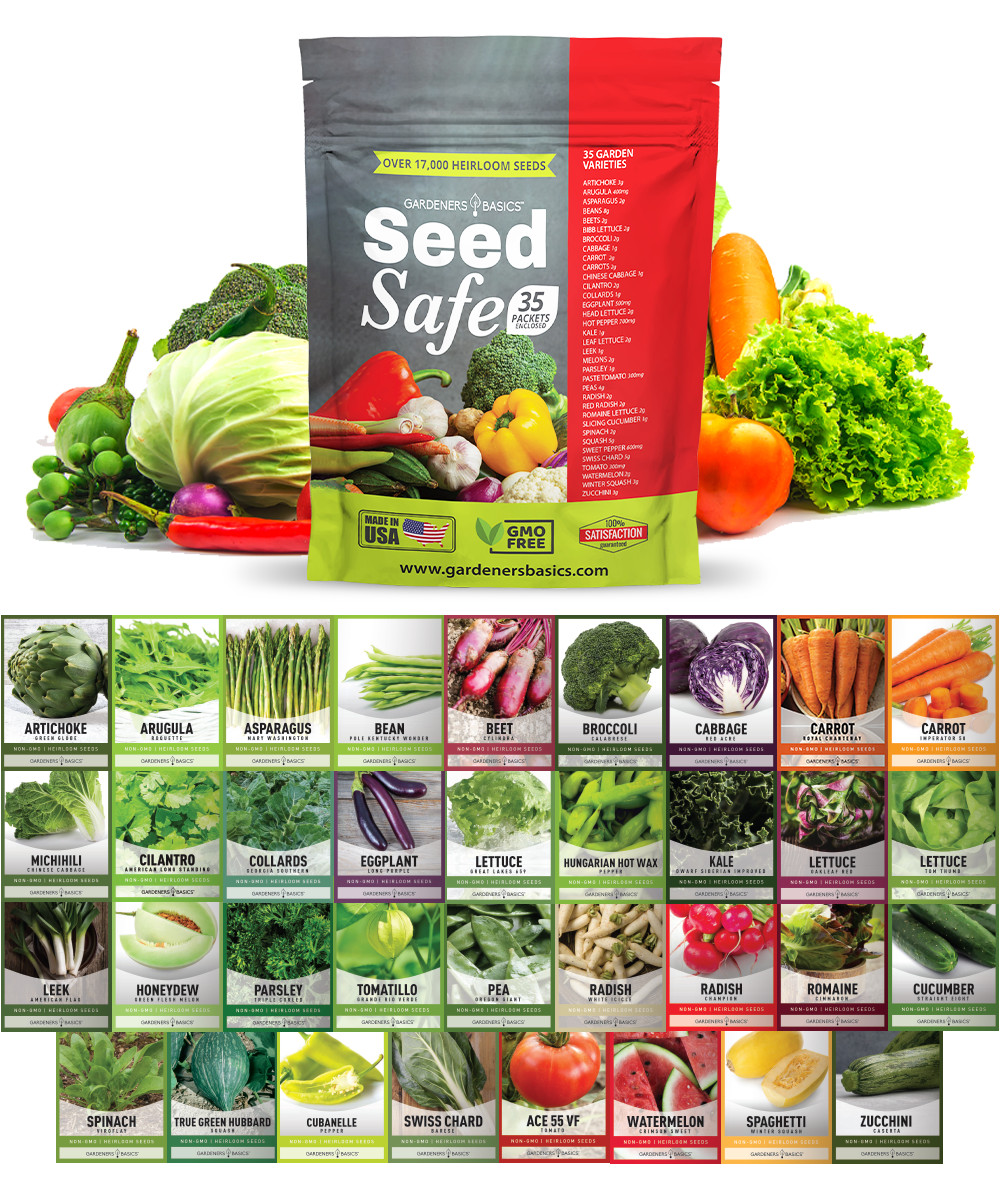 Seed Safe Survival Seed Kit – 35 Variety Pack
