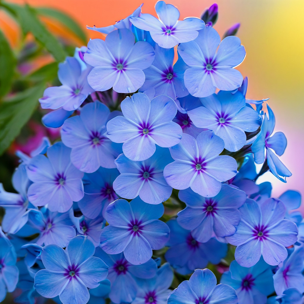50 Phlox Seeds Flower Perennial Seed Flowers Butterfly US SELLER ” Light Blue”