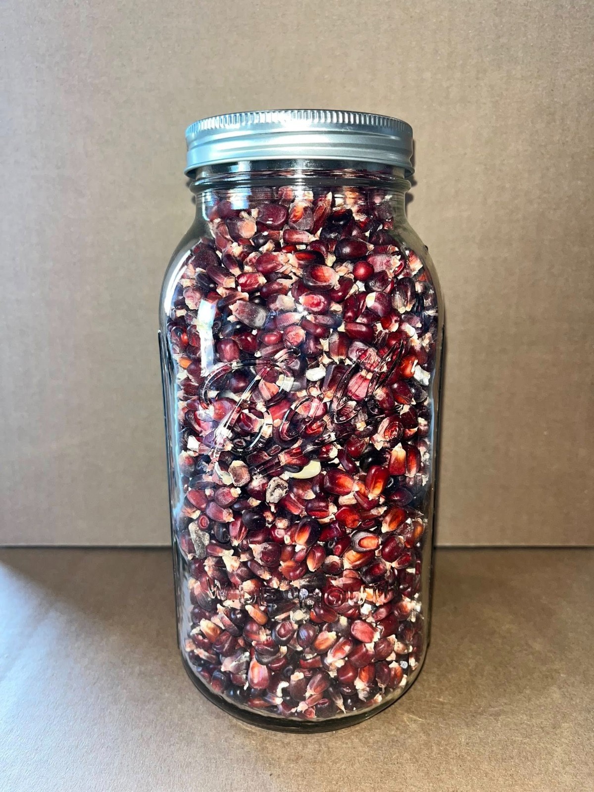 Jimmy Red corn seeds (mason jar not included)