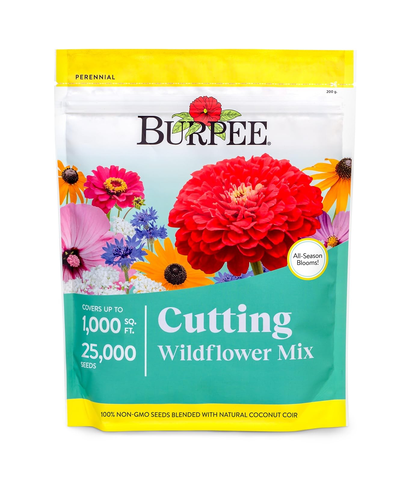 Burpee Wildflower Seeds Cutting Mix | 25,000 Bulk Seeds, Bouquet