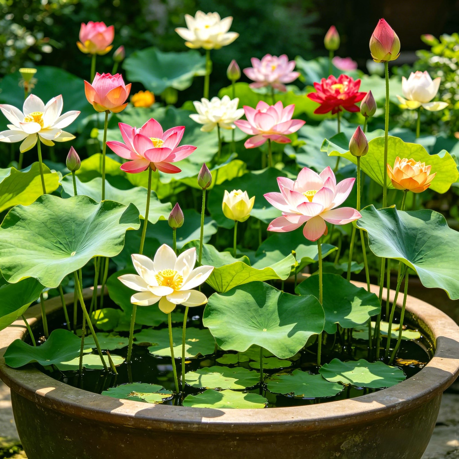 CarpetC 160+ Mixed Bowl Lotus Seeds for Planting, Nelumbo nucifera Aquatic Pl…