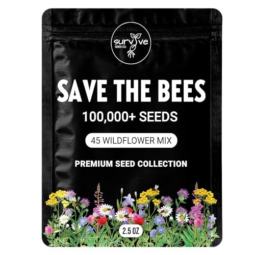 Package of 100,000 Wildflower Seeds – Save The Bees Wild Flower Seeds