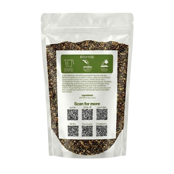 Old Cobblers Farm™ Wicked Tuff Turf White Clover (Legumes) – Green Lawn Cover
