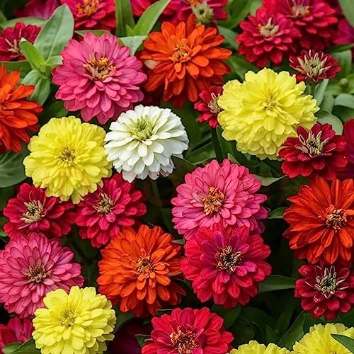 1000+ Crazy Blend Zinnia Seeds for Planting Zinnia Elegans Heirloom Open Normal