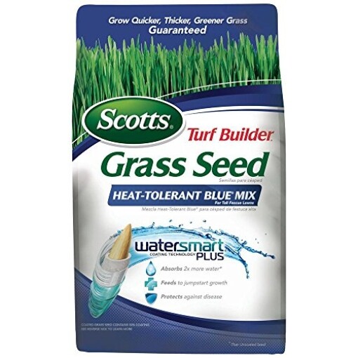 Scott’s 18296 3 Lb Turf Builder Grass Seed Heat Tolerant Blue Mix Fescue
