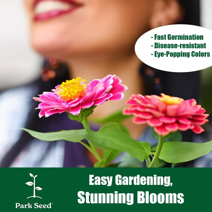 Zinnia Seeds, Planting Flowers, Easy to Grow, Non-GMO, Perfect for Spring Gar…