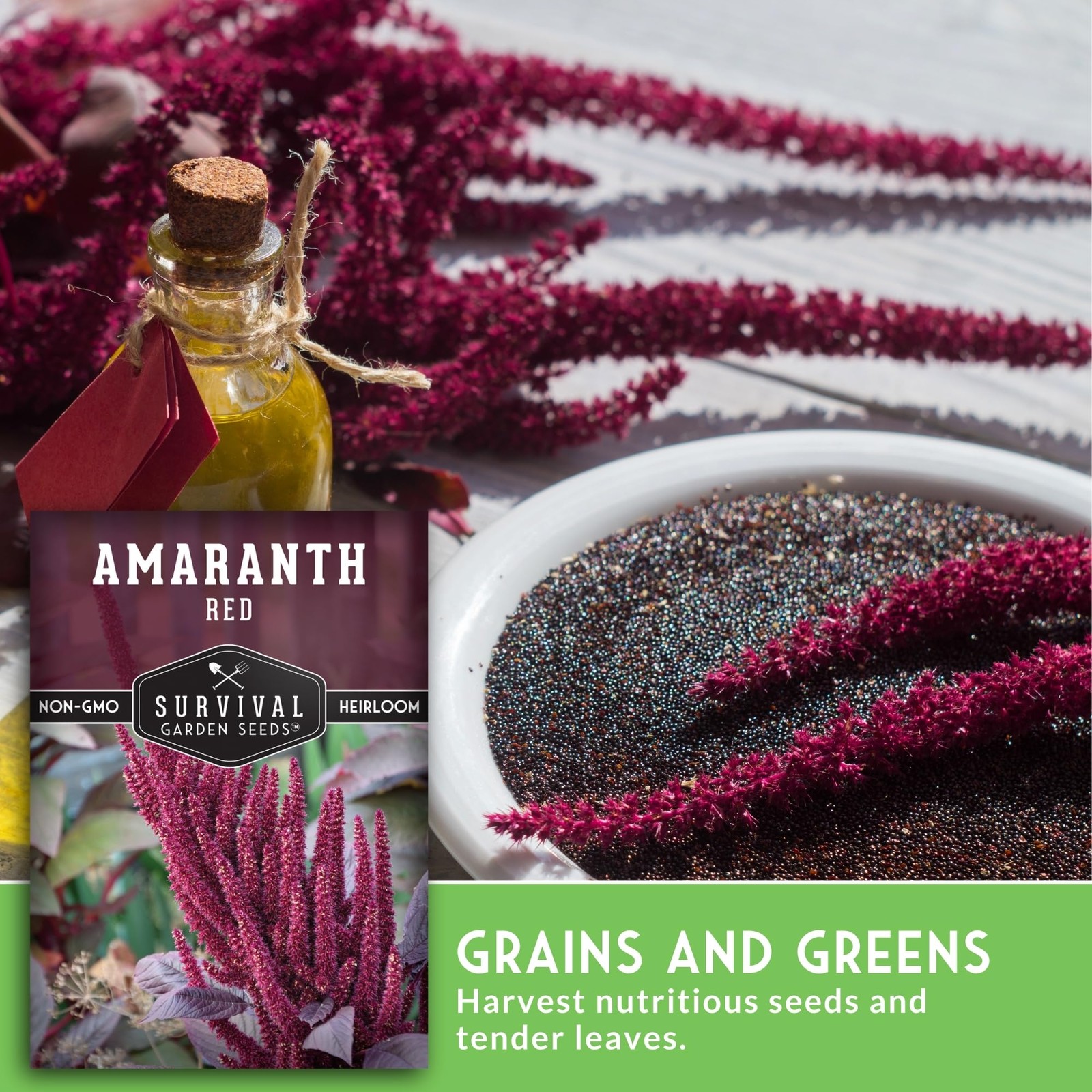 Red Amaranth Seeds Fast Growing Edible Greens for Garden or Microgreens 5