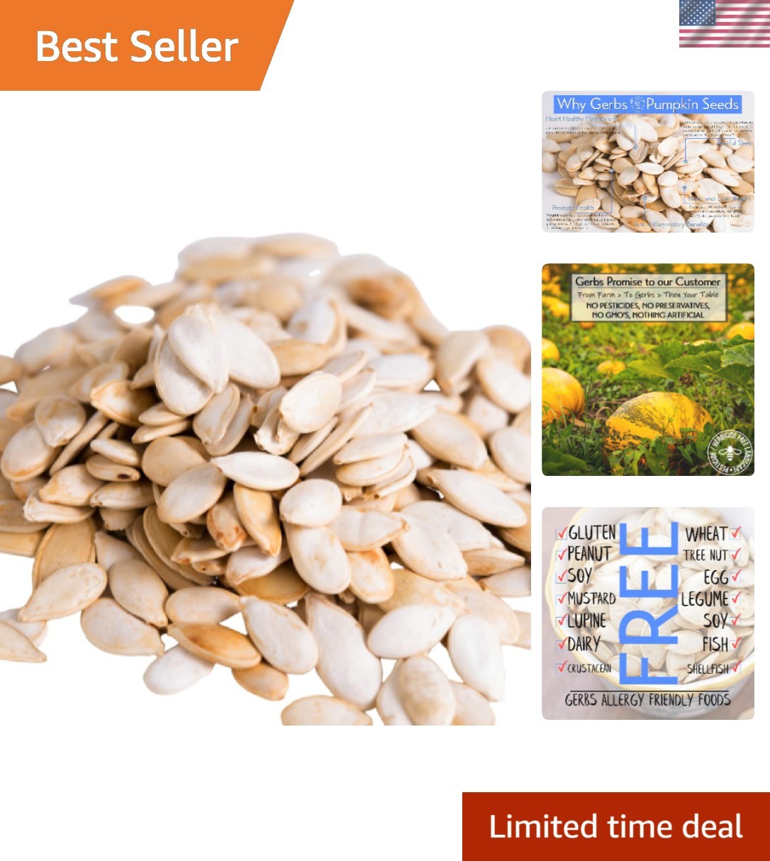Small Batch Roasted 1 lb Light Sea Salted Pumpkin Seeds – In-Shell Goodness