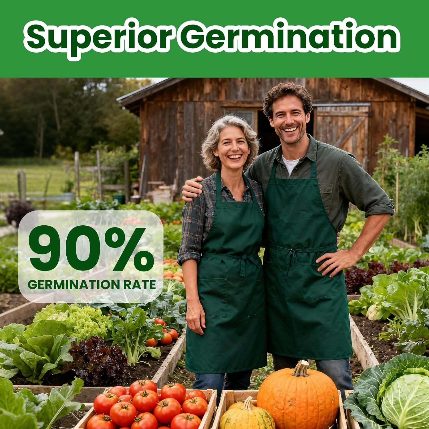 55 Vegetable Seeds Variety Pack – 39,000+ Heirloom Seeds for Planting Vegetables