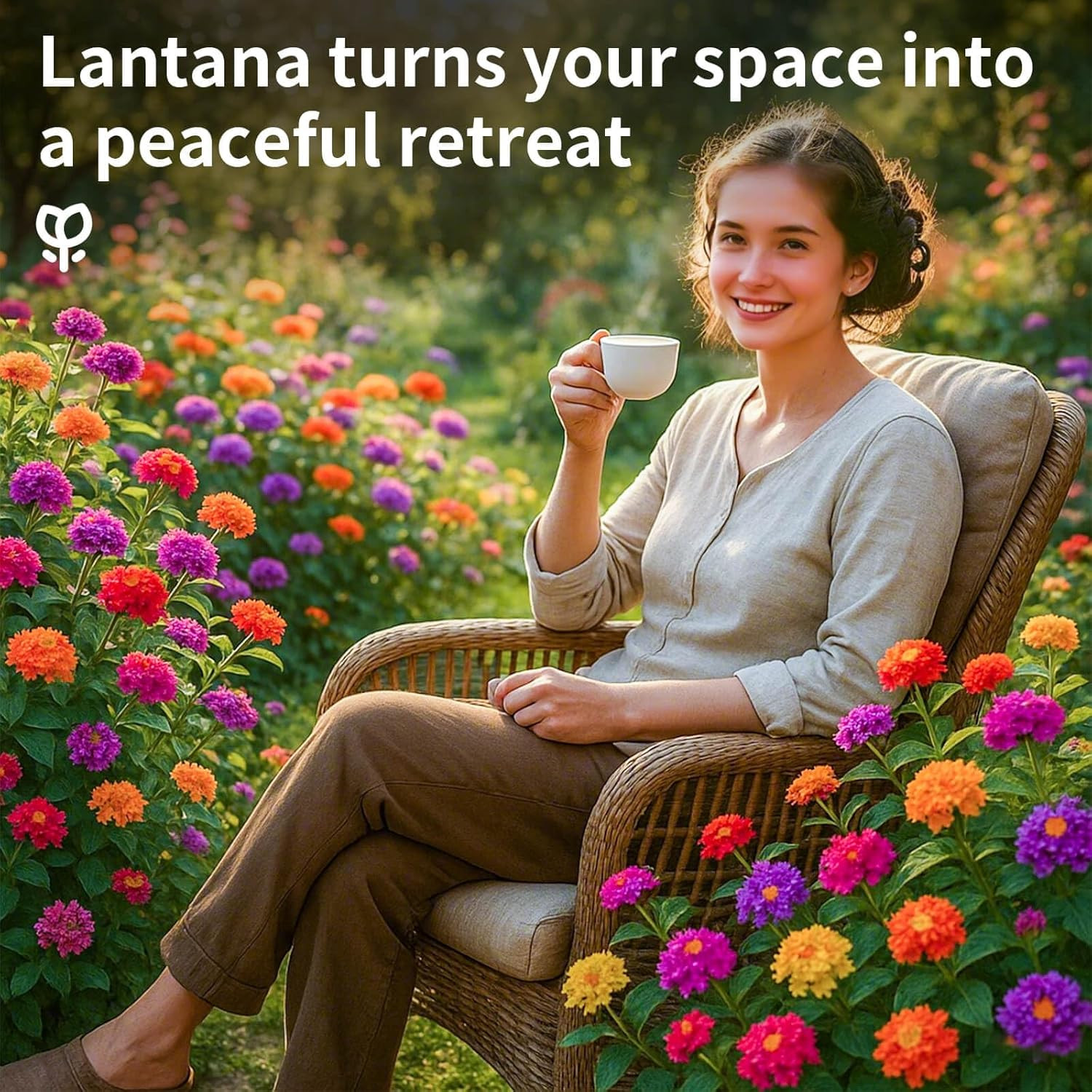 600 Lantana Flower Seeds – Colorful Perennial Seeds | Drought-Tolerant, Easy to