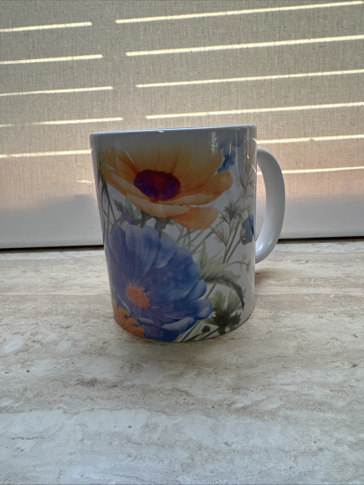Wildflower Ceramic 8 Ounce Coffee Mug Colorful