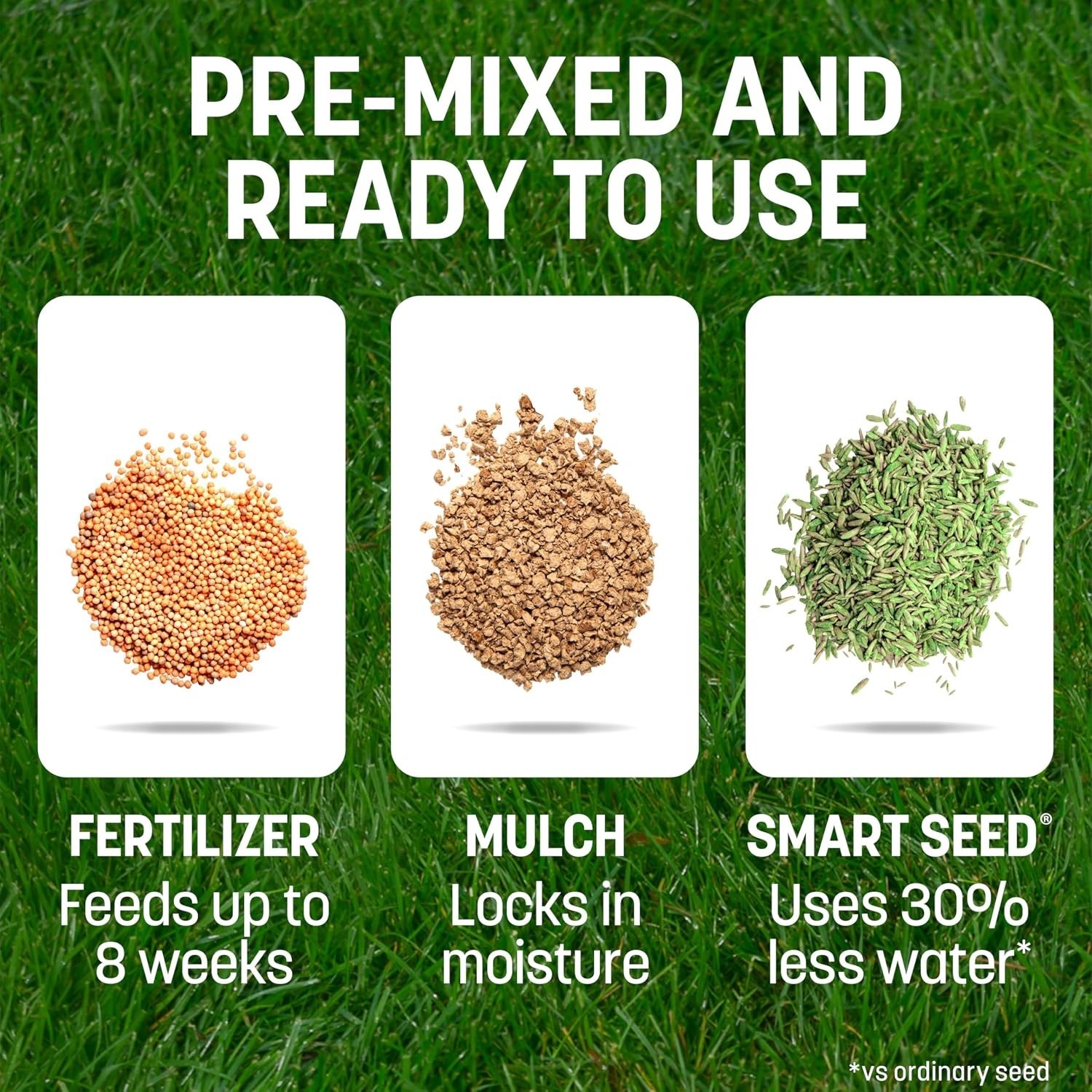 Smart Patch Bermuda Grass Seed with Mulch and Fertilizer