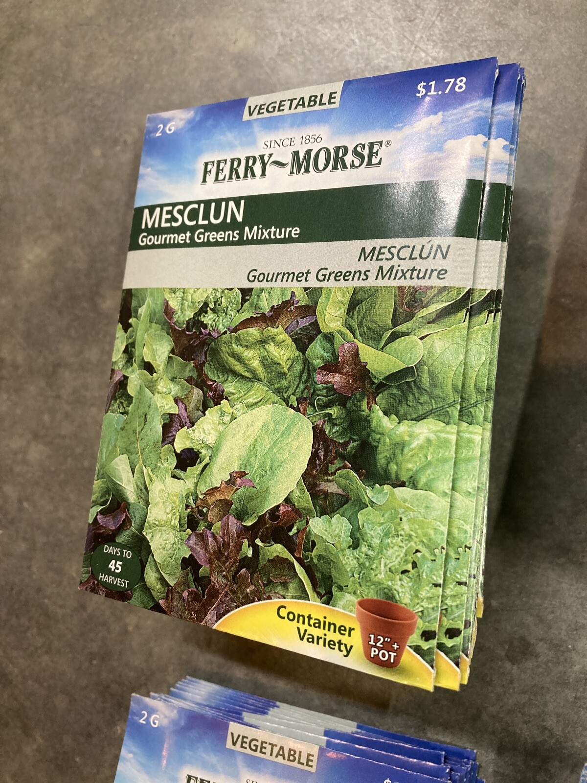 130 Ferry Morse Lettuce Seed Packs 7 Kinds Vegetable Free Shipping