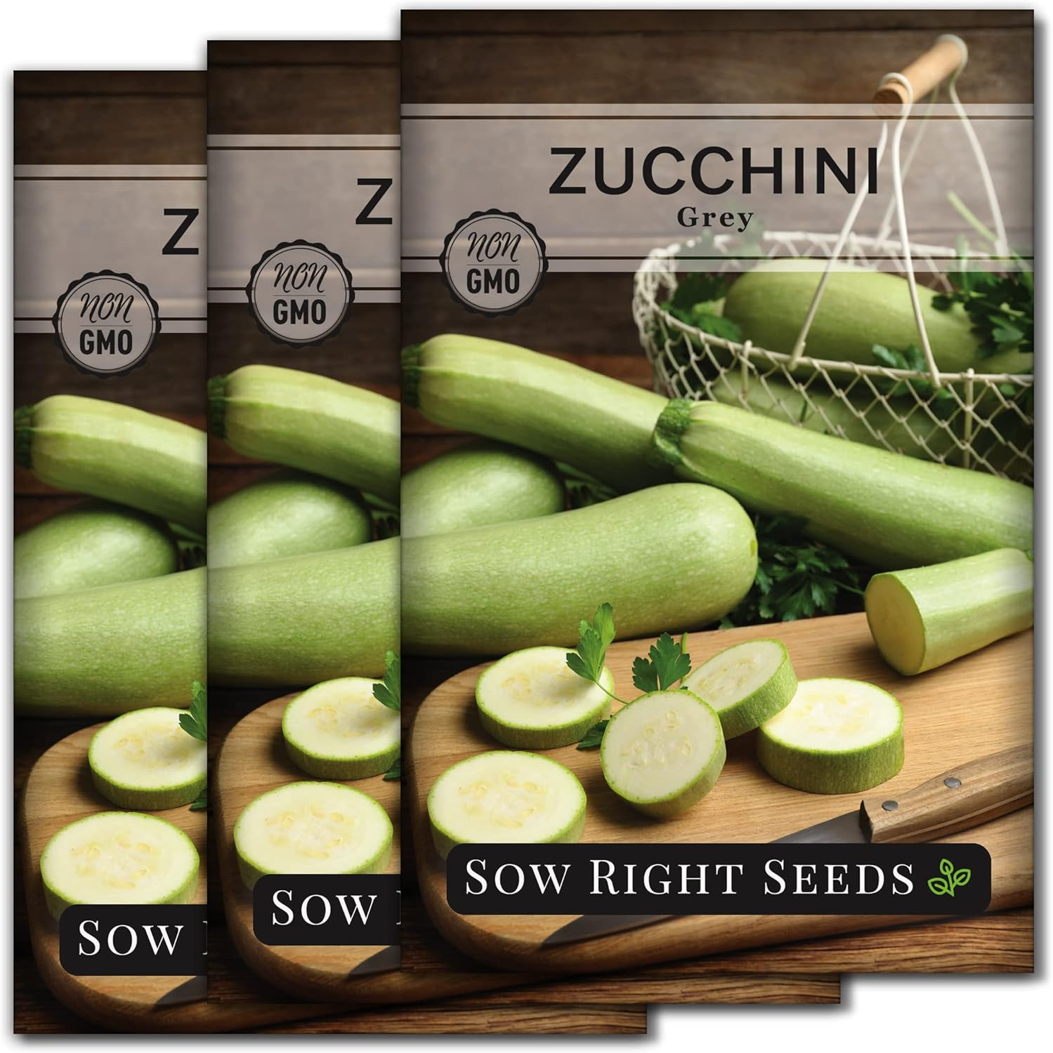 – Grey Zucchini Seed for Planting – Non-Gmo Heirloom Packet with Instructions to