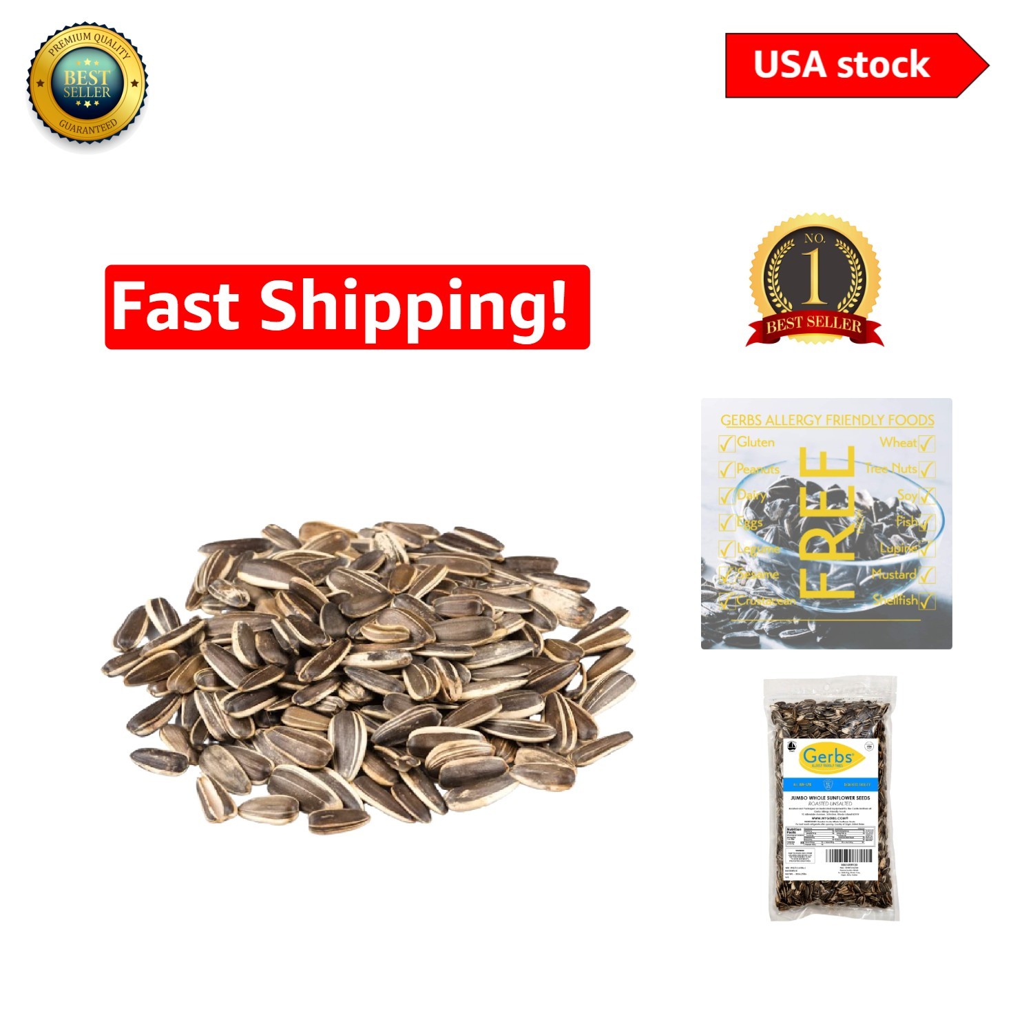 2 LBS Jumbo Unsalted Sunflower Seeds – Versatile, Safe & Nutritious Snack Option