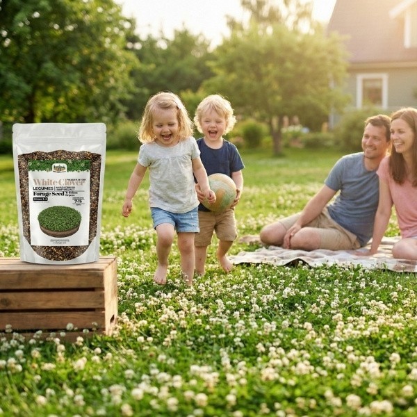 Old Cobblers Farm™ Wicked Tuff Turf White Clover (Legumes) – Green Lawn Cover
